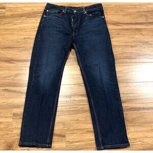 LEVI’S 505 Regular Men’s Straight Leg Jeans 36x30 Dark Denim NICE!